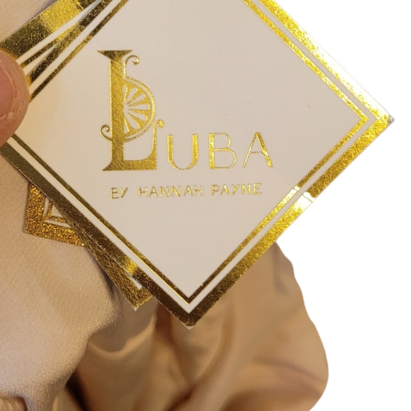 Luba By Hannah Payne Light Pink Snakeskin Tie Front Wide Leg Junpsuit Size 4 NWT - Picture 5 of 5